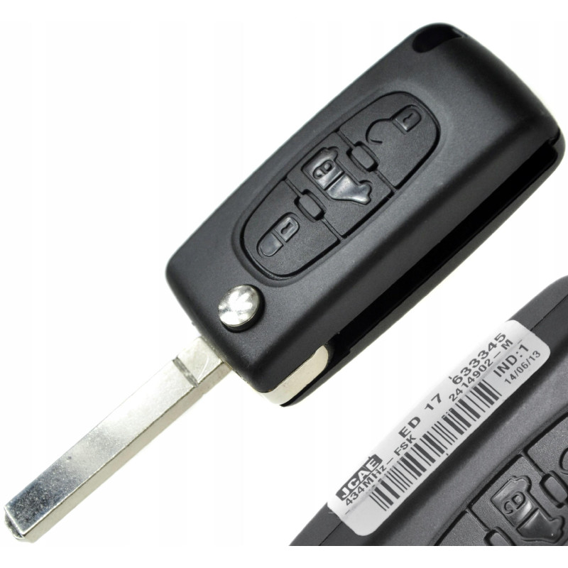 PEUGEOT - KLUCZYK Z ELEKTRONIKĄ | PILOT 434MHz