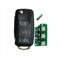 VOLKSWAGEN | SEAT | SKODA - KLUCZYK Z ELEKTRONIKĄ | PILOT 433MHz