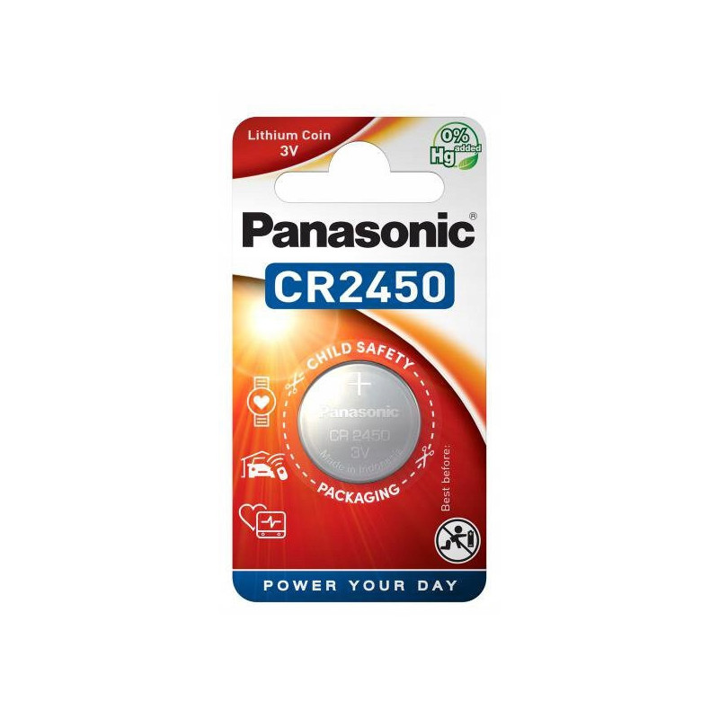 PANASONIC CR2450 - BATERIA LITOWA | 3V | 620mAh