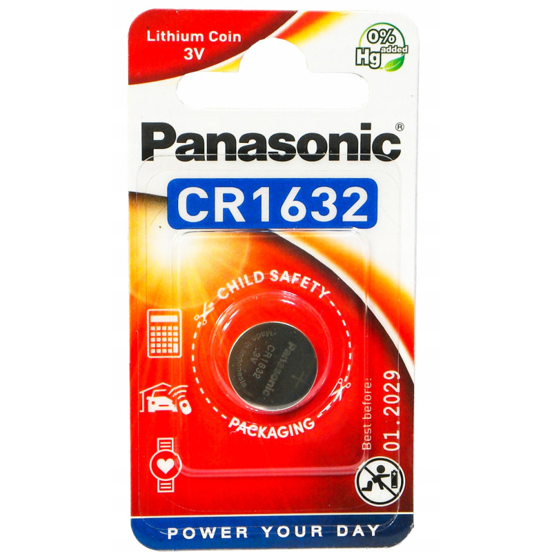 PANASONIC CR1632 - BATERIA LITOWA | 3V | 140mAh