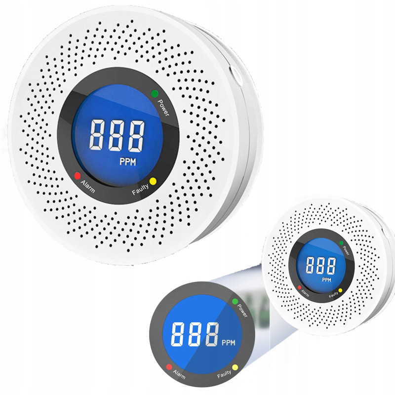 eKluczyki - DETEKTOR CZADU | TLENKU WĘGLA | CO | LCD | 90dB