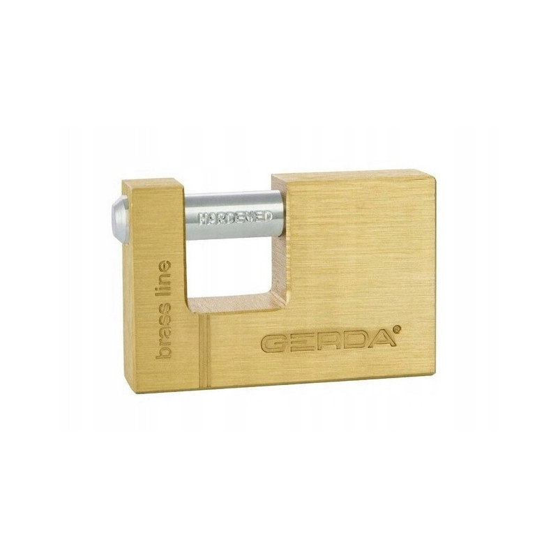 GERDA BRASS LINE T75 - KŁÓDKA TRZPIENIOWA MOSIĄDZ | 3 KLUCZE | KMT7510 | 75mm