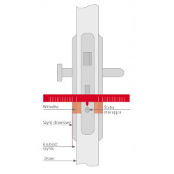 ABUS KD10 NP 40/35G - WKŁADKA Z GAŁKĄ | NIKIEL | 5 KLUCZY