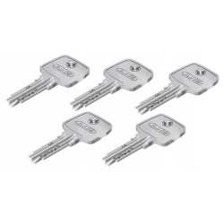ABUS D10 + KD10 NP 55/40G - KOMPLET WKŁADEK SYSTEMOWYCH | NIKIEL | 5 KLUCZY
