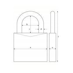 ABUS T65/AL/40 myLove - KŁÓDKA SERCE | NA PREZENT DLA NIEJ / NIEGO | MIŁOŚĆ