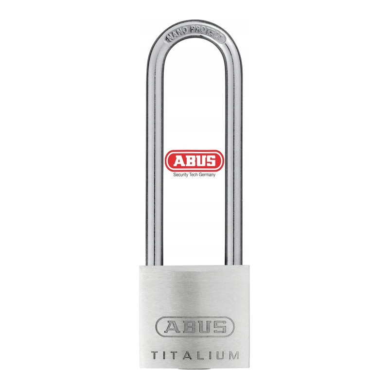 ABUS 727Ti/50HB80 - KŁÓDKA ZATRZASKOWA TITALIUM | DŁUGI PAŁĄK | 50mm