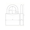 ABUS MARINE 717IB/45 - KŁÓDKA WODOODPORNA ZEWNĘTRZNA | DŁUGI PAŁĄK | 45mm