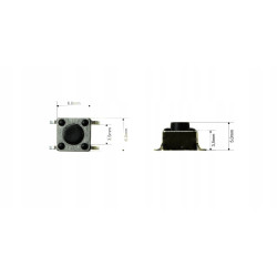 MICROSWITCH - MIKROWŁĄCZNIK | MIKROSTYK | FAAC FIX | 6mm x 6mm | 10szt.