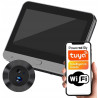 eKluczyki - ELEKTRONICZNY WIZJER DO DRZWI | CZARNY | JUDASZ | KAMERA 3mpx | EKRAN 4.3" | PIR | Wi-Fi | TUYA