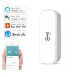 eKluczyki - INTELIGENTNY TERMOMETR | HIGROMETR | CZUJNIK WILGOCI | SENSOR TEMPERATURY | Wi-Fi | TUYA | SMART | ALEXA