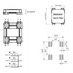 CEWKA - UNIWERSALNA | RADIOWA | DO KLUCZYKA KEYLESS | JAGUAR | LAND RANGE ROVER | 3D15-722J