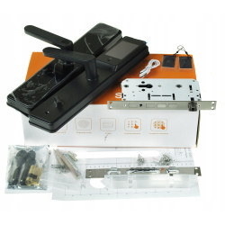 eKluczyki - INTELIGENTNA CZARNA KLAMKA DO DRZWI | WIDEODOMOFON | WKŁADKA | Wi-Fi | TUYA | SMART | RFID | KOD | ODCISK PALCA