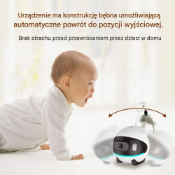 Kamera Robot mobilny do dziecka domu mieszkania zabawka dla psa kota Ubox